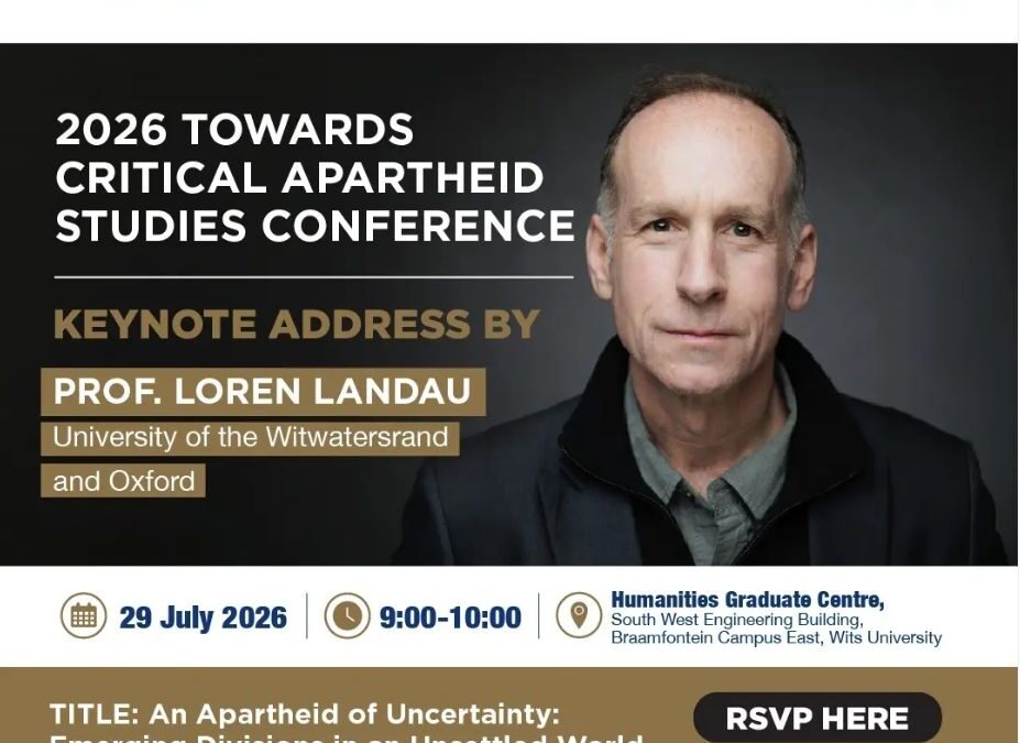 Towards Critical Apartheid Studies Conference
